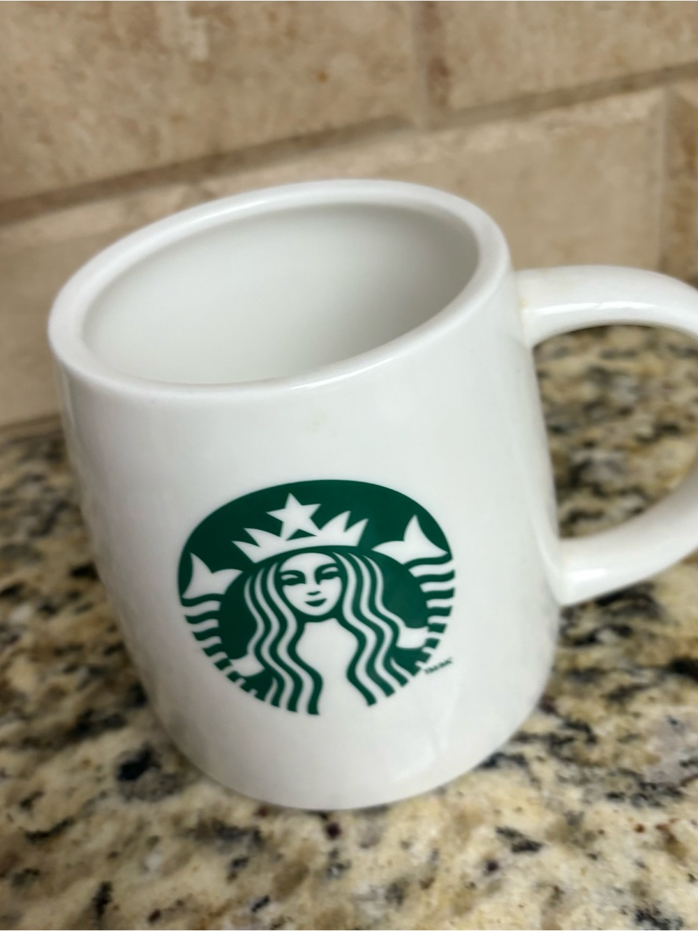 Starbucks White Mug with Green Siren Logo